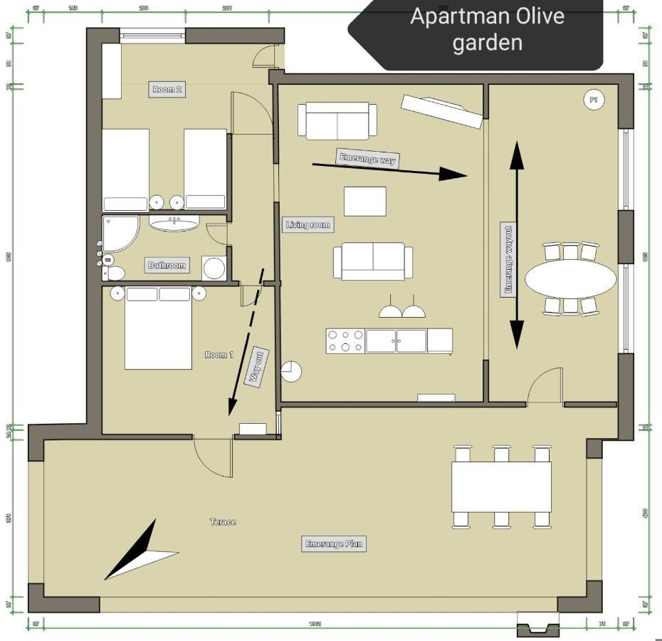Apartment Olive Garden Vodnjan Kültér fotó